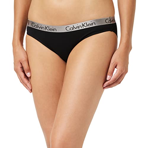 Calvin Klein underwear RADIANTCOTTON - BIKINI - Bikini - uni - Femme- Noir - Noir (001)- S
