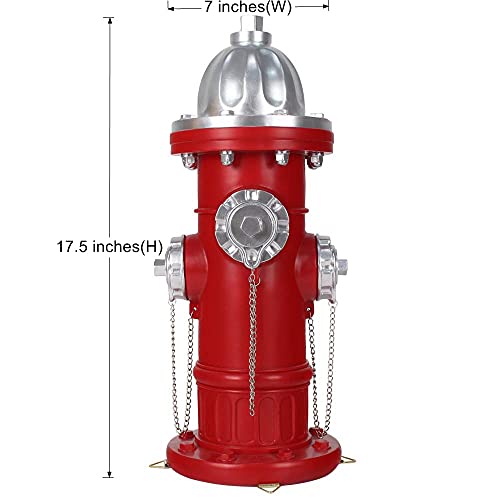 Ylsmile Fake Fire Hydrant For Dogs To Peed On, Dog Fire Hydrant Pee Post, 17.5 Inch Backyard Decor Outdoor Statues Firefighter Gifts For Men  thumb #4