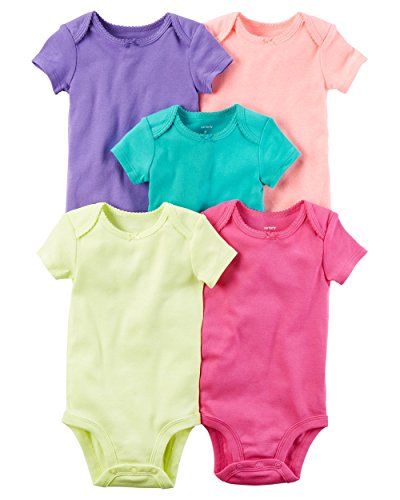 Bodys manches courtes bébé fille Carter's : confort textile pour ses premières siestes