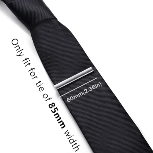 Image of HONEY BEAR 5cm /5.4cm /6cm Mens Tie Clip Bar for Normal Size Steel Business Wedding Gift 1.97 inch /2.12 inch /2.36 inch