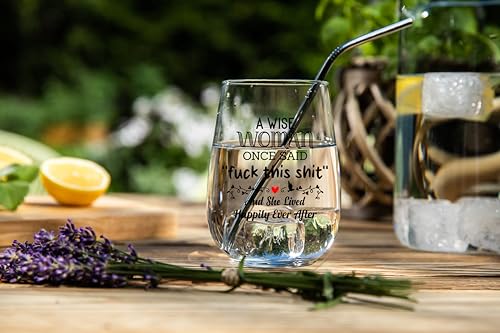 CROWNLY CRYSTAL® Funny Gifts for Women Leaving Gifts Colleagues Personalised Wine Glass Gin Glasses Gift Ideas Friends Birthday - Image 5
