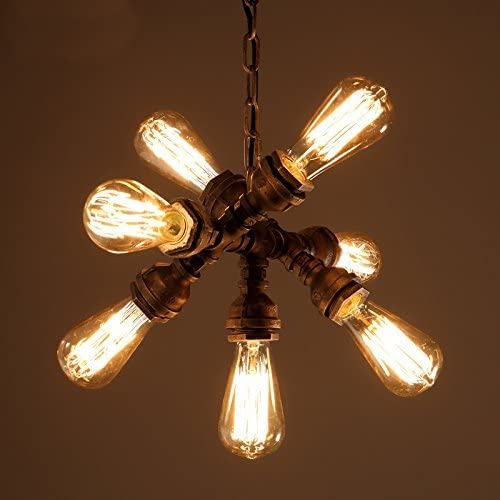 ABARTY European 7- Vintage Creative Steampunk Rustic Pendant Water Pipe Chandelier Metal Iron Ceiling Hanging Lamp Kitchen se Cafe Pub taurantl Hotel Chandelier steampunk buy now online ABARTY European 7- Vintage Creative Steampunk Rustic Pendant Water Pipe Chandelier Metal Iron Ceiling Hanging Lamp Kitchen se Cafe Pub taurantl Hotel Chandelier steampunk buy now online