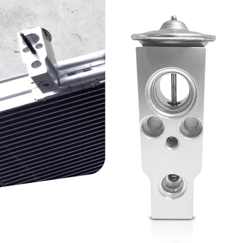 dawfall Pack-1 Válvula de expansão A/C automotiva, válvula de ar condicionado de motor a vapor metálica antidesgaste, peças de ar condicionado de carro, universal para a maioria dos carros, sedãs,