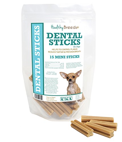 Healthy Breeds Chihuahua Dental Sticks Minis 15 Count