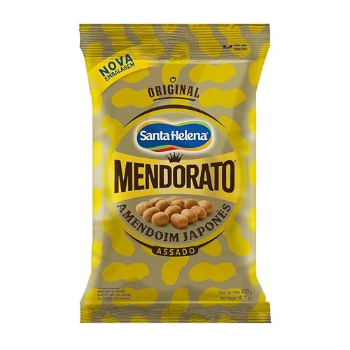 Santa Helena Mendorato Golden Roasted Peanuts 14.11oz Japanese Style | Amendoim Japonês Assado 400g (1)