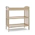 طاولة تغيير من Graco Benton مع وسادة تغيير مقاومة للماء (Driftwood) - GREENGUARD Gold Certified ، تتضمن لوحة تغيير الحفاضات مع حزام الأمان ، ورفوف تخزين مفتوحة للتنظيم