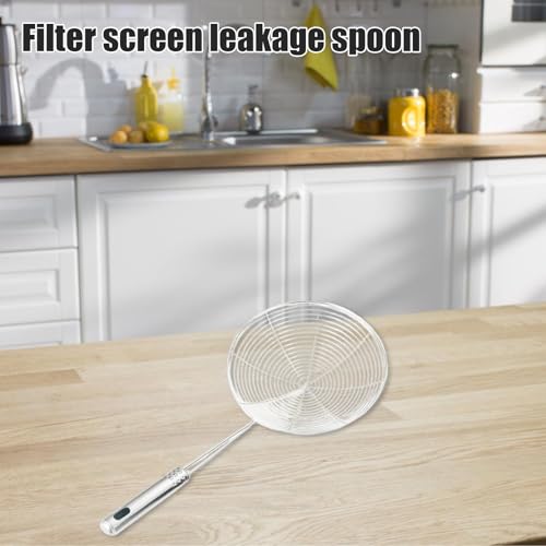 Skimmer - Spoon per friggere gli alimenti - Skimmer Skimmer - Spoon in acciaio inox Skimmer Ladle, kit - Chingadget, sCuisine - Pasta Cask per filtrazione olio, frittura, padelle - immagine 6