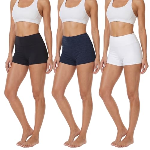 Showitty Women's 2" Booty Biker Shorts High Waisted for Dance Volleyball — view 4