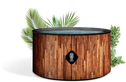 COCO SPA Bali Spa Gonflable - 150 cm de diamètre - 800 litres - Moteur 2240 W - 2 à 4 Personnes - Massage 140 Jets