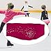 Colaxi Kids Figure Skating Headband Sweatband Multifunctional Lightweight Workout Gear, Hair Band for Workout Football Fitness, Violet red