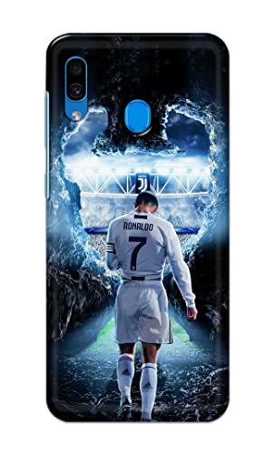 Image of Printed Hard Back Cover Case for Samsung Galaxy A20 | Samsung Galaxy M10s Back Cover (Footbal Legend) -702