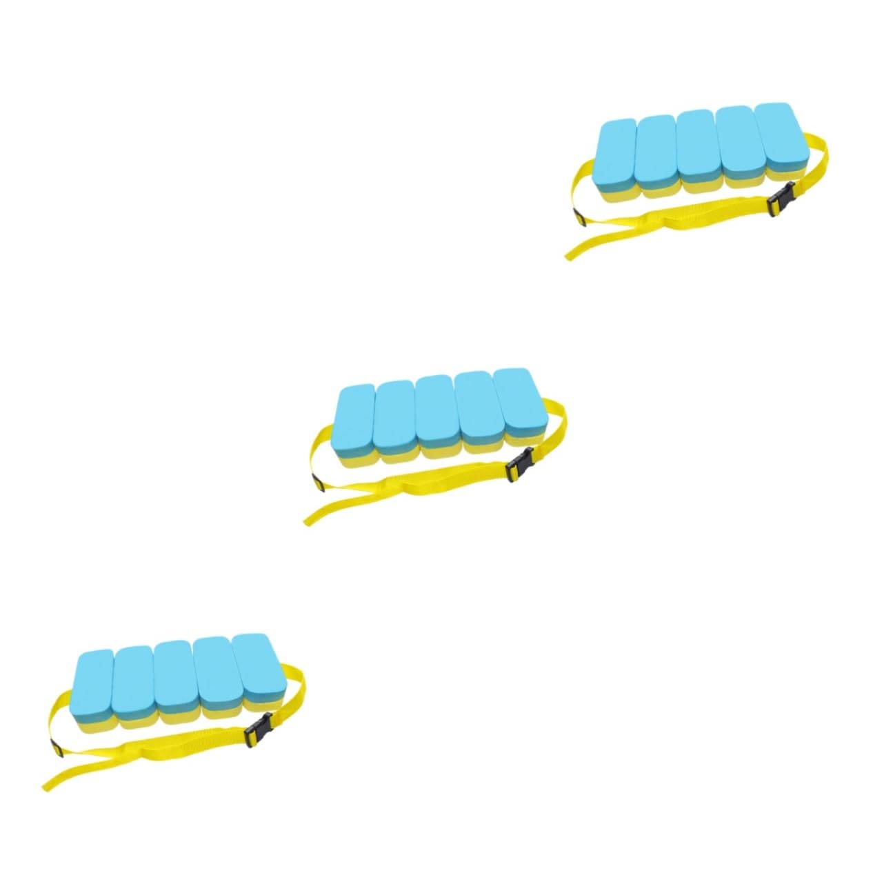 Sosoport 3pcs Swimming Waist Belt Flotation Waist Belt for Adults Kids Swim Adjustable Secure Buckle Durable Training Aid