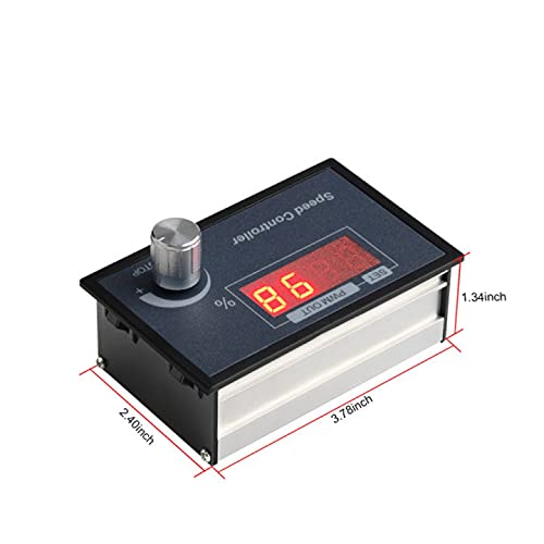 Close-up view of the screw terminals on the Aideepen PWM DC Motor Speed Controller.