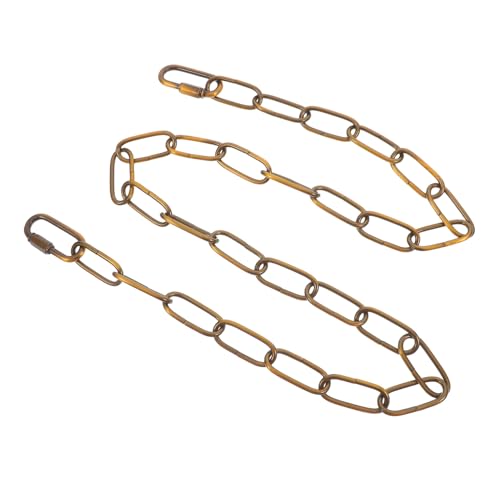 WHAMVOX Cadena de Hierro para Lámparas Colgantes con Cierre de Conexión Dorado Vintage para Extensión y Colgar Plantas Resistente y Fácil Instalación