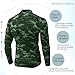 Queerier Men's Turtleneck Compression Shirts Long Sleeve Mock Thermal Base Layer Top Athletic Cool Dry Sports Undershirts Army Camo
