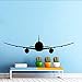 Design Moderno Aeroplano Silhouette Adesivi Murali Vinile Arte Adesivi Per Il Traffico Adesivi Murali Scuola Materna Per Bambini Camera Da Letto Per Bambini 150X40Cm