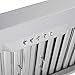 COSMO COS-QB90 36 in. Haven Collection 500 CFM Ducted Under Cabinet Range Hood, Button Control, LED Lights, Stainless Steel