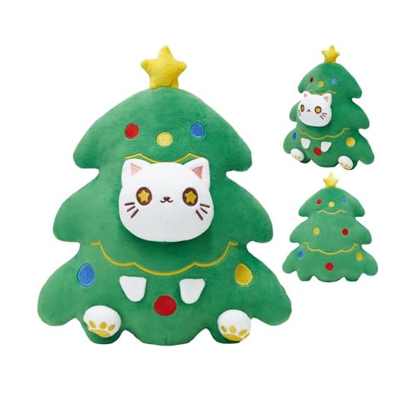   Christmas-Cat-Plush-Xmas-Plushies-Christmas-Tree-Plush-Holiday-Plush-12-inches-for-Birthday-Valentine