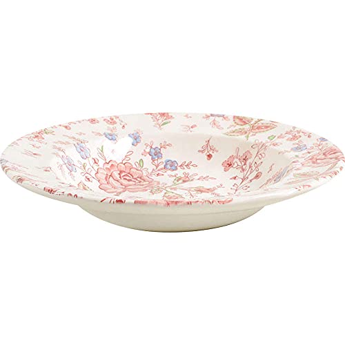 Johnson Brothers Rose Chintz - Zuppiera con bordo rosa