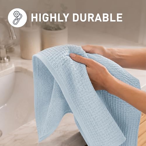 Image of MYTRIDENT Towels for Bath, Finesse Fashion Premium Towel Collection, 100% Cotton Towel, 1 Bath Towel for Men /Women, Highly Absorbent Towels for Bath, 600 GSM, Cloud