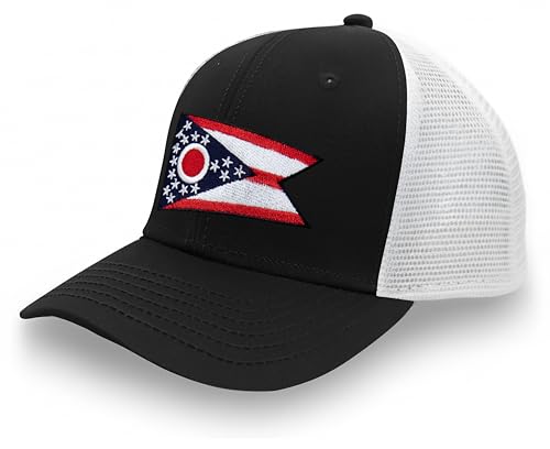 Image of International Tie State Hat for Men and Women, Adjustable Snapback Trucker Baseball Cap with Embroidered Patch