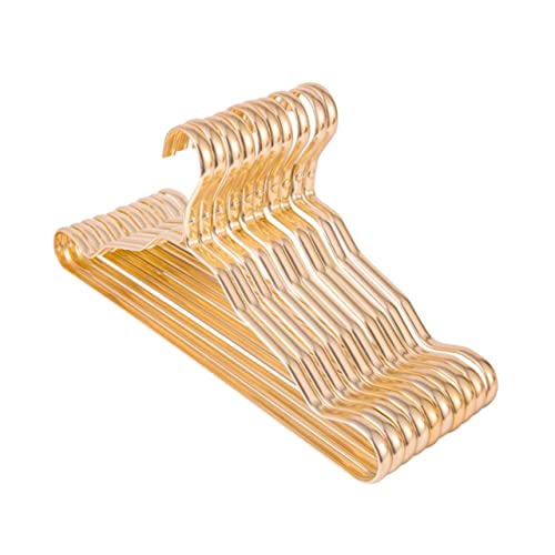 CHILDWEET 1 Set Traceless Alloy Clothing Hangers Skid Design for Clothes Rustproof and Sun Resistant for Wardrobe Storage and Organizing Random Color