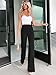 NIMIN Dress Work Black Pants Women Business Casual Trousers Stretchy High Waisted Pull On Flare Office Slacks Boot Cut 2025 Fashion Outfits with Back Pockets Black S