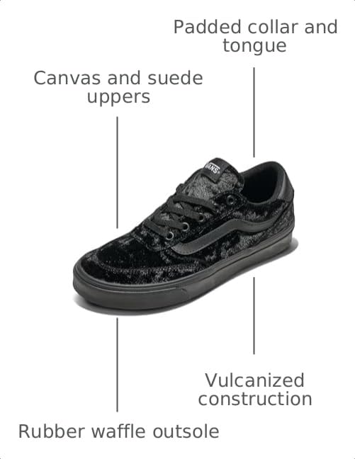 Image of Vans Womens Brooklyn Ls Shoe | Low-top Sneakers for Everyday Wear, Walking, Work & Fashion