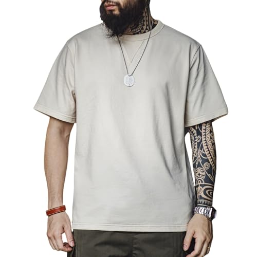 T-shirt haut de gamme homme ras du cou élégant et confortable en coton