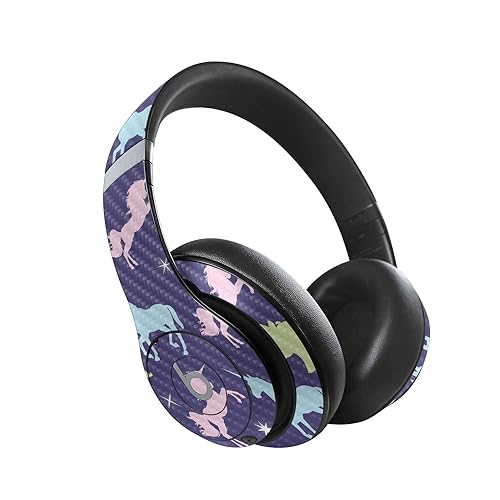 Image of MightySkins Carbon Fiber Skin Compatible with Beats Studio Pro - Unicorn Dream | Protective, Durable Textured Carbon Fiber Finish | Easy to Apply