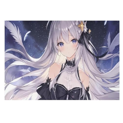 Lienzo moderno para pared LIAZLIUT: póster impreso de niña para salón 50x70 cm