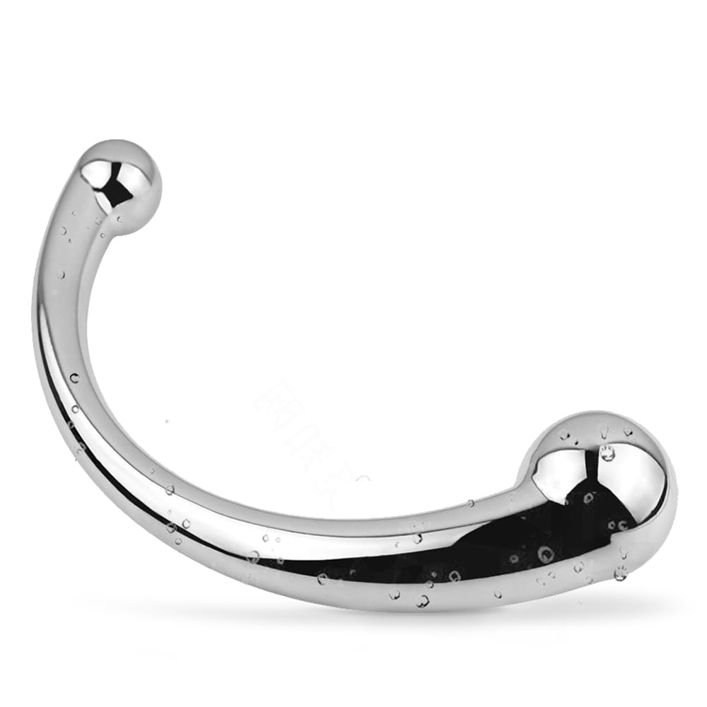 Plug Anal En Acier Inoxydable Avec Perles - Massage G-Spot Et Prostate - Sextoy Pour Femmes Et Hommes
