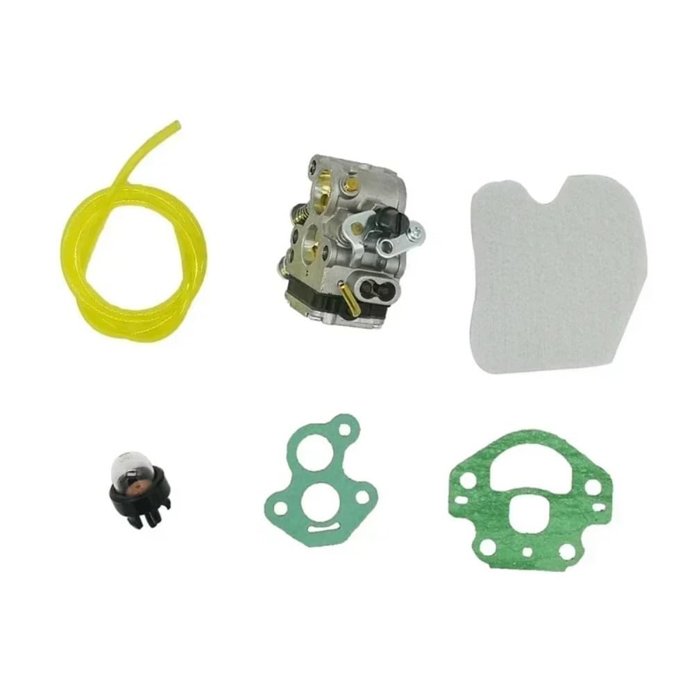 Kit de carburador CS380 CS34 con Bombilla de Filtro de Aire, Tubo de Combustible Apto for 235 235E 236 236E 240 240E, reemplazo de carburador de C1T-W33
