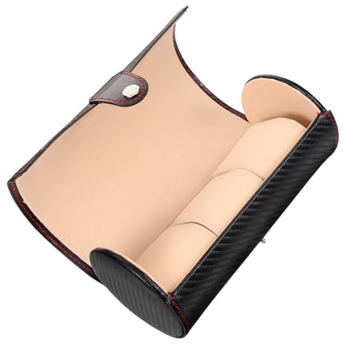 KJHBV Caja de Reloj de Pu Portátil para Hombre Protección y Diseño Simple Adecuado para Viajes y Almacenamiento Seguro de Relojes