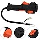 Gaszug Griff Trigger On Off Schalter Orange, Ersatz für Multi-Tool-Freischneider mit 26 mm Rohr, Rasenmähergriffschalter, Schnellwechsel-Gaszug, Rasenmähergriffbeschleuniger (1 Schalter)
