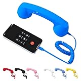 Teléfono retro actualizado 2026, auriculares con cable de teléfono retro tipo C, receptor de teléfono celular de mano clásico con cable, accesorio estilo años 90 para fotos, para todos los teléfonos