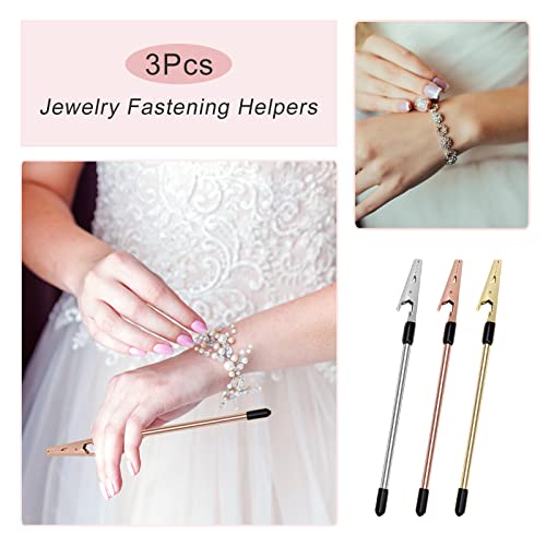 3Pcs Bracelet Clasp Helper Tools, Coldairsoap Metal Jewelry Clasp Helper Bracelet Fastener Helper Jewelry Assistance Tool For Bracelet Necklace Jewelry Watch - Put Your Bracelet On By Yourself #TOP5