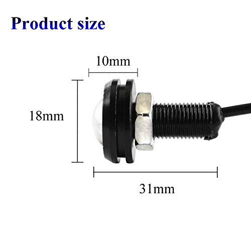 Luces LED Eagle Eye 18mm 9W Luz Diurna Blanca 10pcs miniatura 2