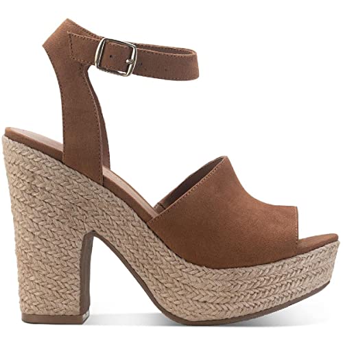 Sun + Stone Womens Fey Faux Suede Ankle Strap Heels2