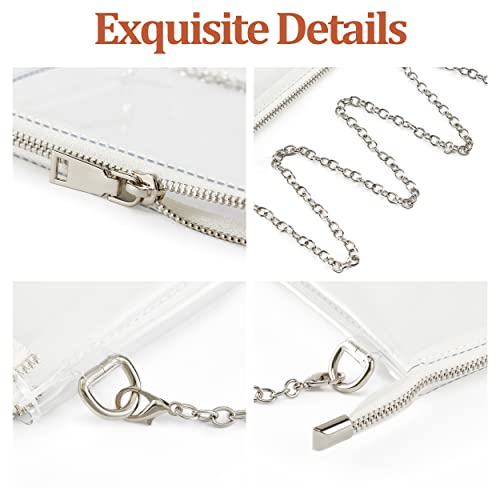 Clear Bag Stadium Approved: Suit for Quick Security Check - Small Transparent Purse for Women4