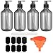 4 Piezas 300ml Botellas de Champú Vacías, Botellas Dispensadoras, Dispensador de Jabón Reutilizable Botella de Champú para Loción de Ducha, Jabón de Manos