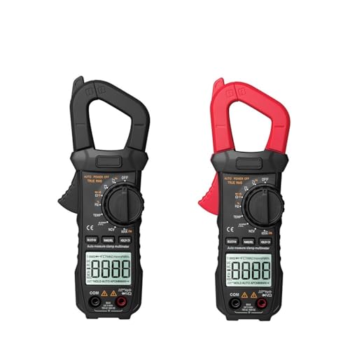 Multímetro digital con pinza amperimétrica 6000 cuentas True RMS, para corriente DC/AC, display de rango automático miniatura 2