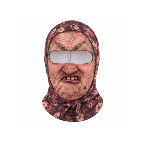 Christmas Masks for Adults 3D Realistic Funny Warm Velvet Old Man Ski Mask - image 1