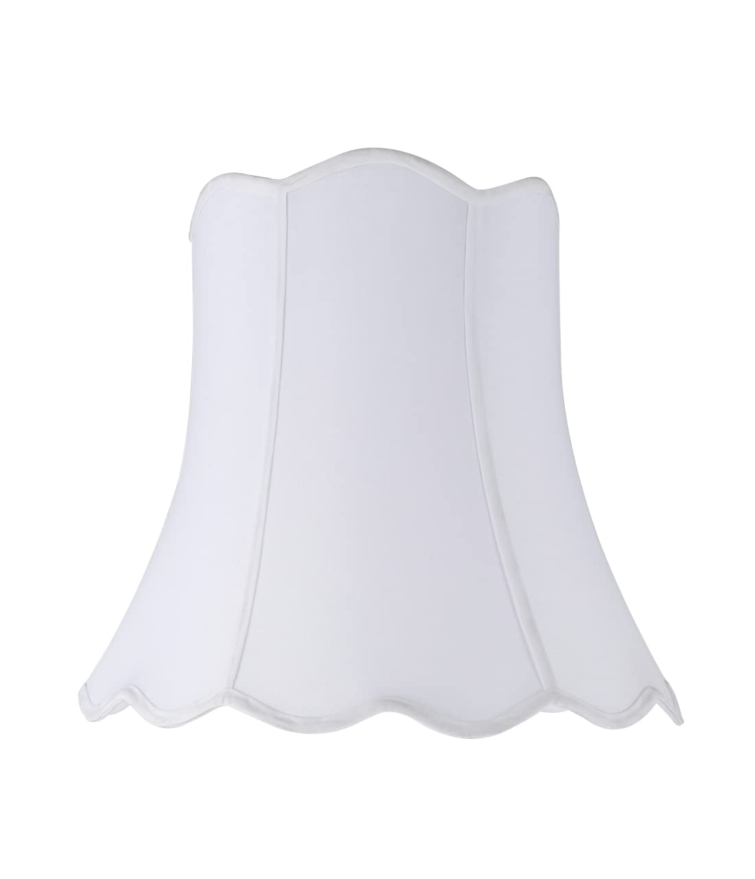 Aspen Creative 34001 - Pantalla de lámpara de construcción de araña con forma de campana de transición en color blanco, 16 pulgadas de ancho (10 x 16 x 15 pulgadas)