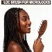 Moreinday Loc Brush for Dreads, Loc Comb, Wooden Scalp Comb for Hair Growth - Sandalwood
