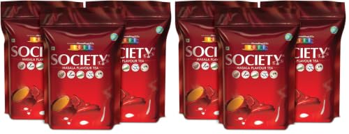 Image of Society Tea Masala Chai | 500 g | Pack of 2 | 100% Assam | Enriched with Cardamom Ginger Cloves Black Pepper and Lemongrass | Classic Masala Tea | Refreshing | All Natural | No preservatives