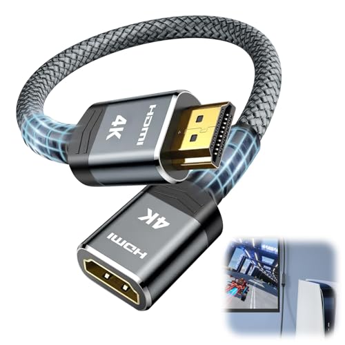 Paicreate Adaptador Mini HDMI a HDMI, Compatible con 4K 8K/60Hz HDR 3D, Compatible con cámaras DSLR, videocámaras, computadoras portátiles, televisores HD y proyectores