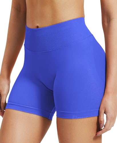 Image of VOYJOY Women Workout Impact Shorts 2.5 inch / 3.6 inch / 4.5 inch / 6 inch Scrunch Butt Booty | Tummy Control, High Waisted, Bike Short, Gentle Compression, for Women