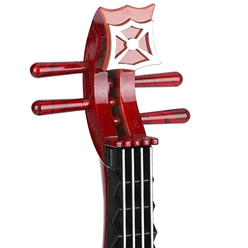 Caixa de música giratória alaúde instrumento musical mini ornamento musical decoração de artesanato