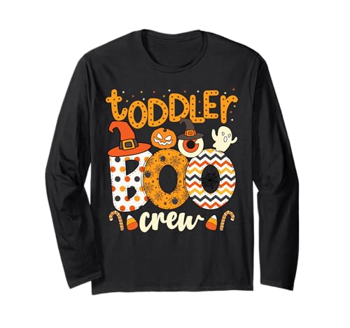 Disfraz de Halloween para niños pequeños Boo Crew Manga Larga